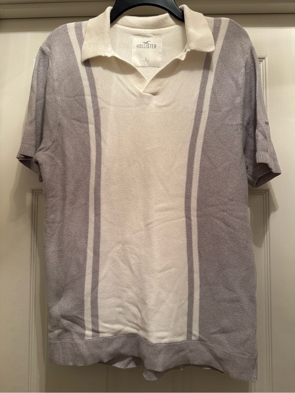 Hollister V-Neck Knit Polo Shirt